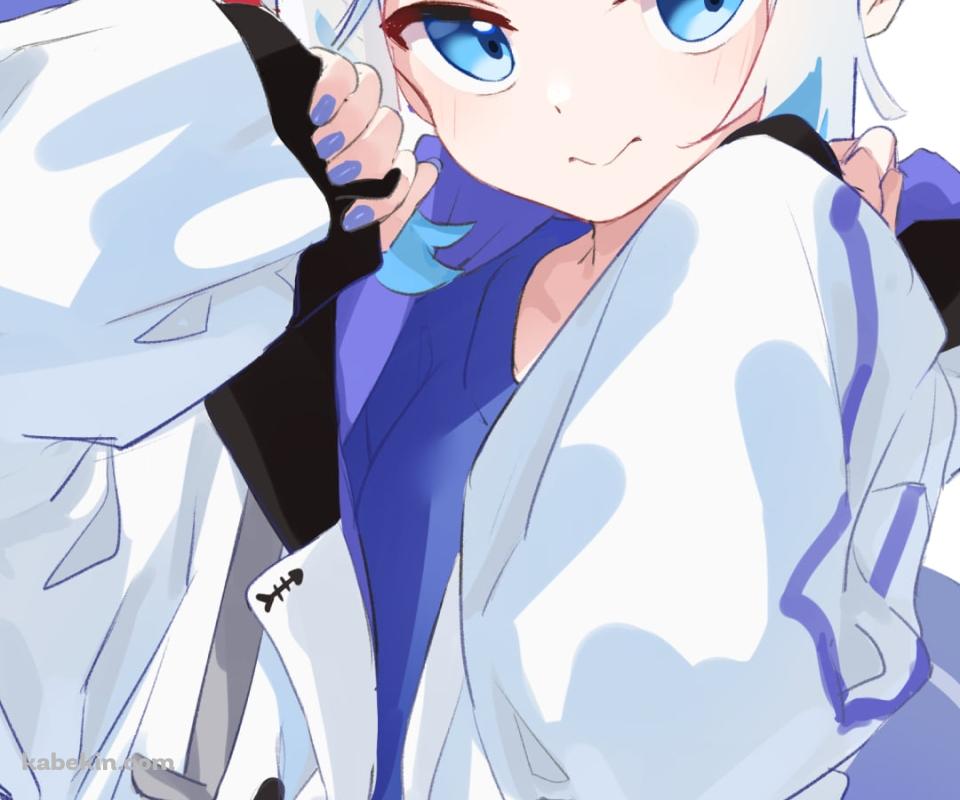お団子ヘアーのがうる・ぐら / バーチャルYouTuber / ホロライブのAndroidの壁紙(960px x 800px) スマホ用