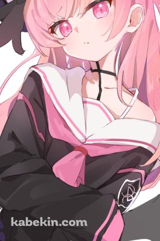 腕組みする可愛い下江コハル / ブルーアーカイブのAndroidの壁紙(320px x 480px) スマホ用