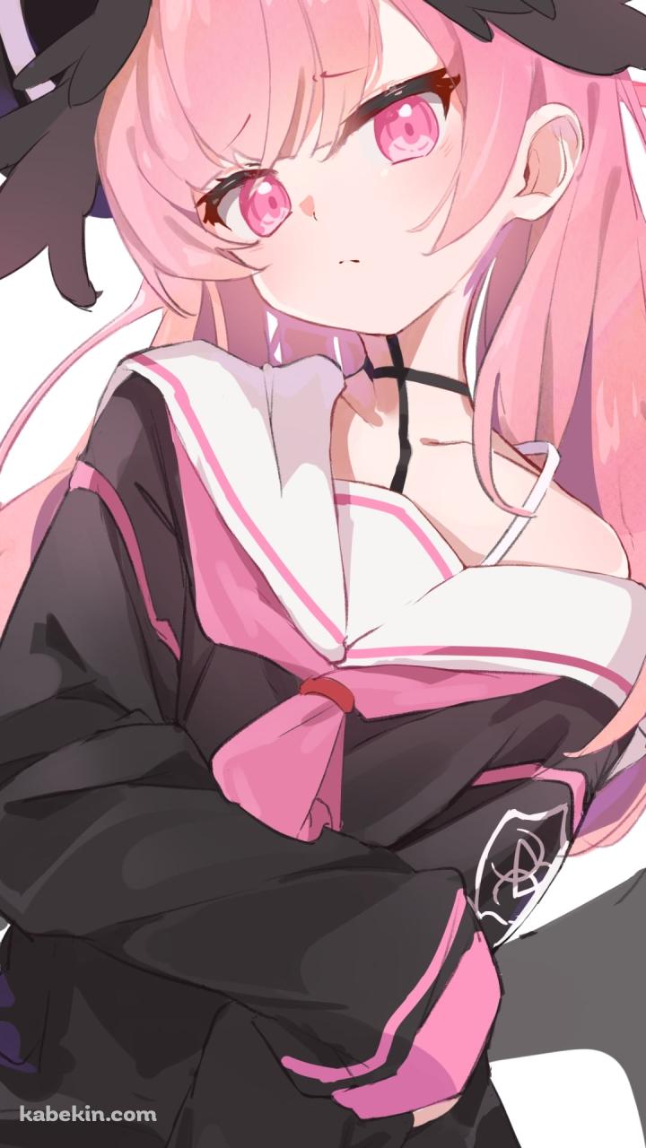 腕組みする可愛い下江コハル / ブルーアーカイブのAndroidの壁紙(720px x 1280px) スマホ用