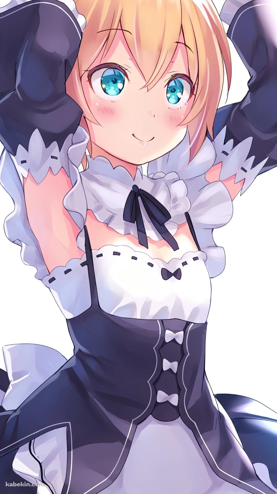 頭の上の赤いリボンを触るペトラ・レイテ / Re:ゼロから始まる異世界生活のAndroidの壁紙(1080px x 1920px) スマホ用