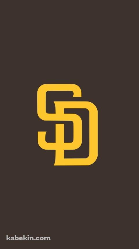 サンディエゴ・パドレス / ロゴ / San diego padres logo / MLBのAndroidの壁紙(480px x 854px) スマホ用