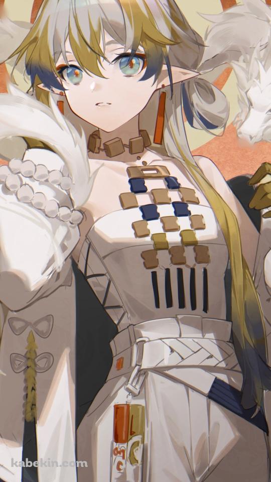 小さな白いドラゴンとスー / アークナイツのAndroidの壁紙(540px x 960px) スマホ用