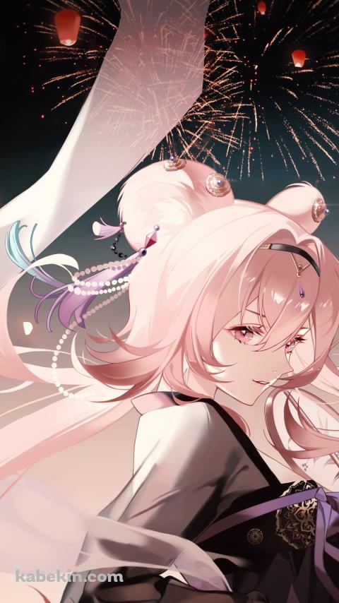 紫のシンプルな四角 / Redmi K70のAndroidの壁紙(480px x 854px) スマホ用