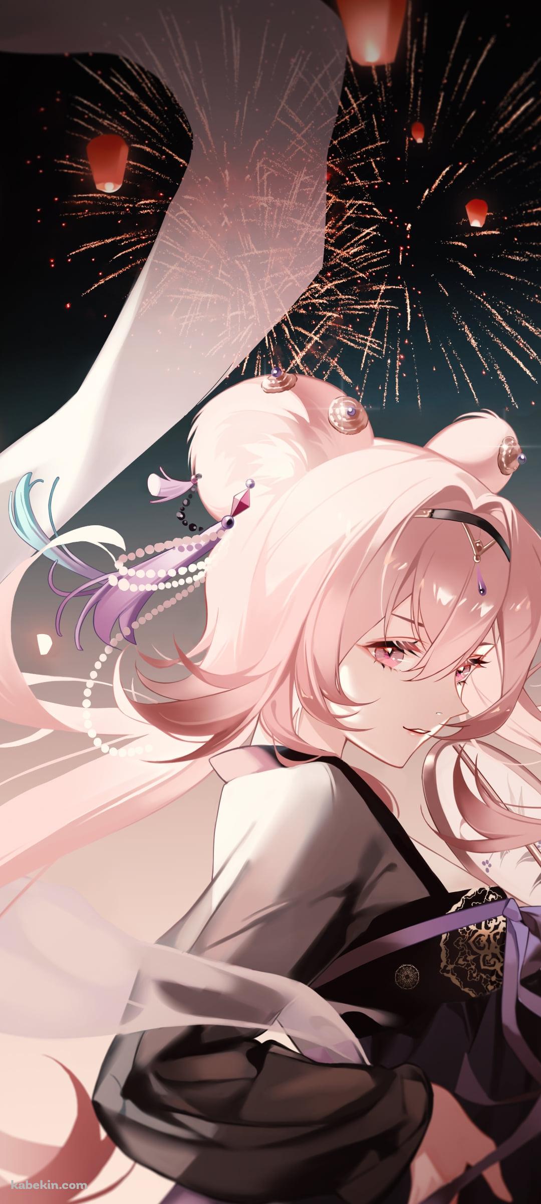 花火とリン・ユーシャ / アークナイツのAndroidの壁紙(1080px x 2400px) スマホ用