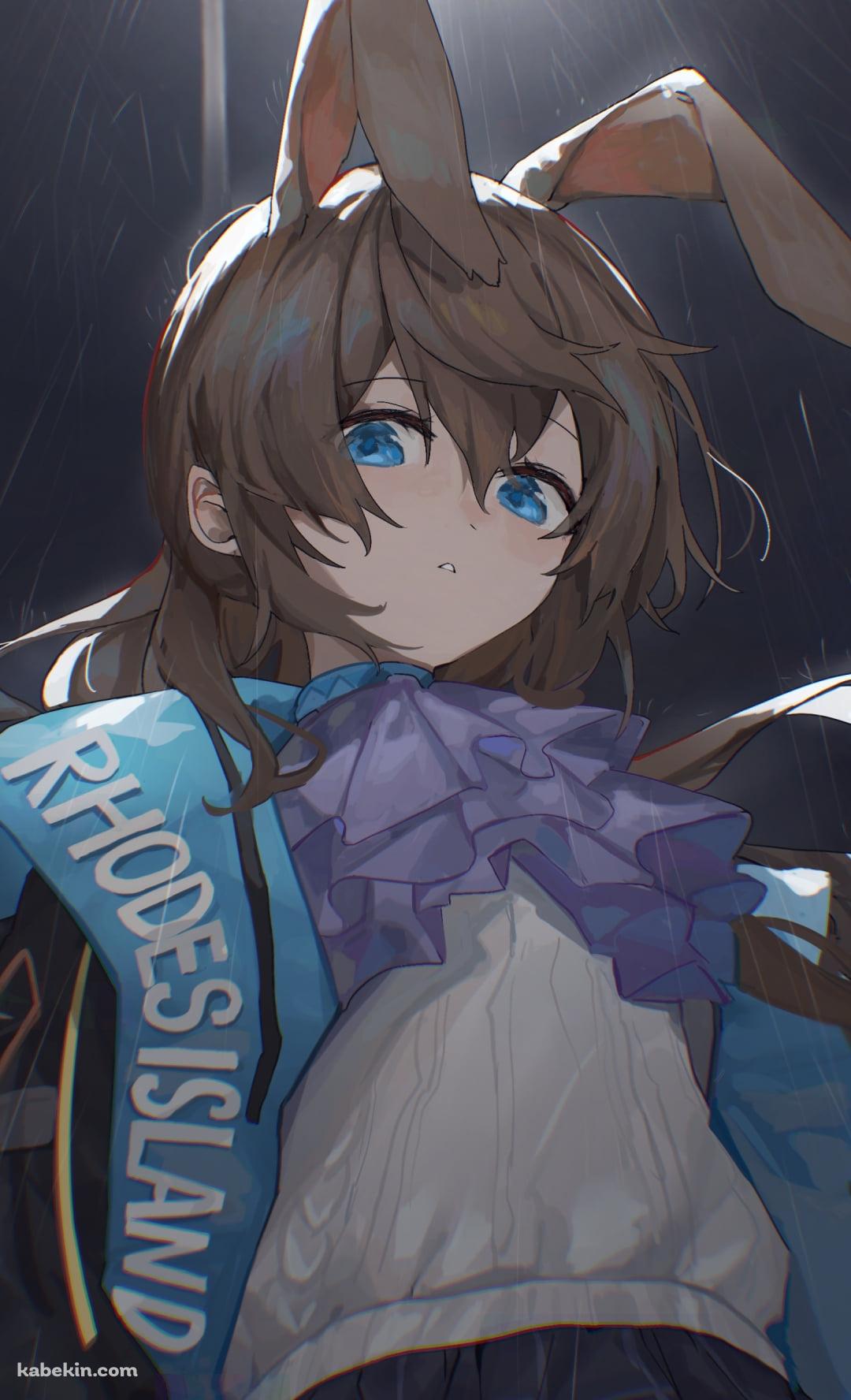 街灯と下から見上げたアーミヤ / アークナイツのAndroidの壁紙(1080px x 1776px) スマホ用
