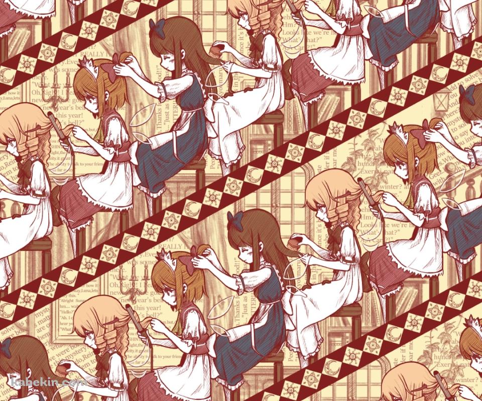 髪をとかすスターサファイア / ルナチャイルド / サニーミルク / 東方のAndroidの壁紙(960px x 800px) スマホ用