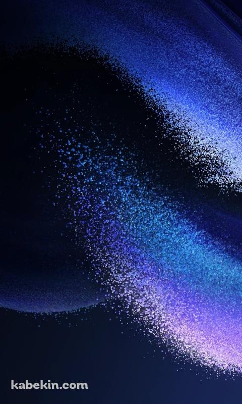 青・紫の細かいパーティクル / CGのAndroidの壁紙(480px x 800px) スマホ用