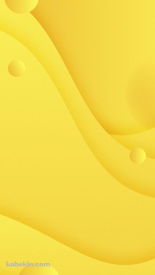 黄色の波形・楕円 / テクスチャーのAndroidの壁紙(540px x 960px) スマホ用