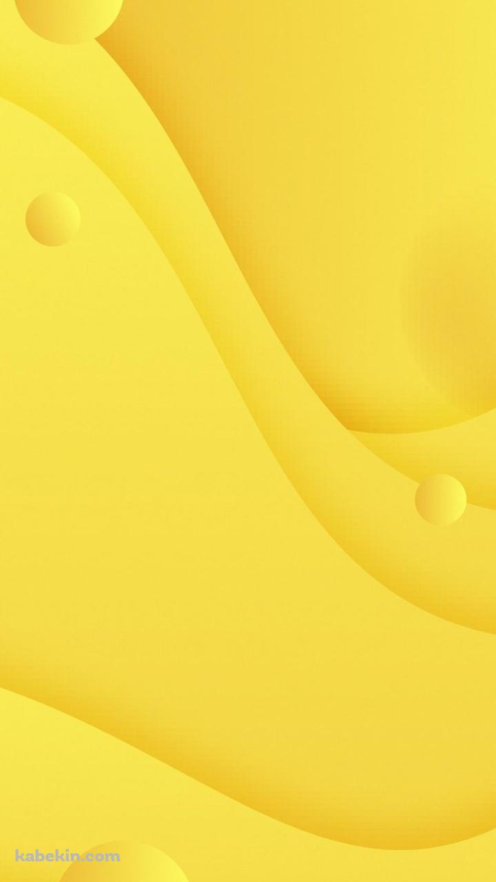 黄色の波形・楕円 / テクスチャーのAndroidの壁紙(720px x 1280px) スマホ用