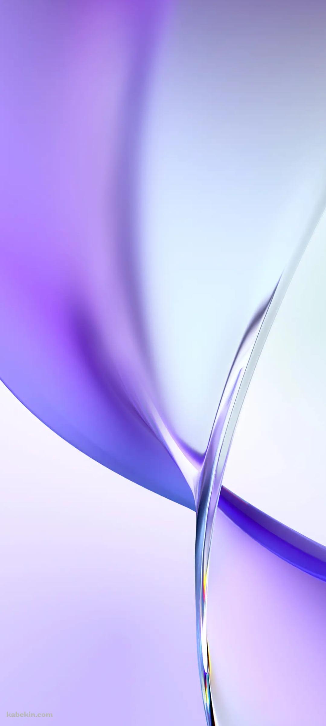 紫の捻じれた水のようなテクスチャーのAndroidの壁紙(1080px x 2400px) スマホ用