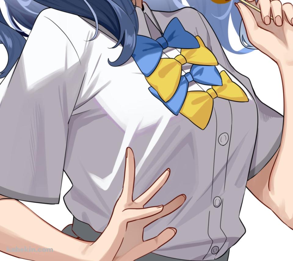 みたらし団子を食べる八奈見杏菜 / 負けヒロインが多すぎる!のAndroidの壁紙(960px x 854px) スマホ用