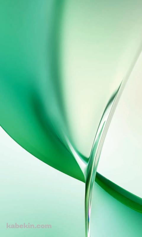 緑の捻じれた水のようなテクスチャーのAndroidの壁紙(480px x 800px) スマホ用