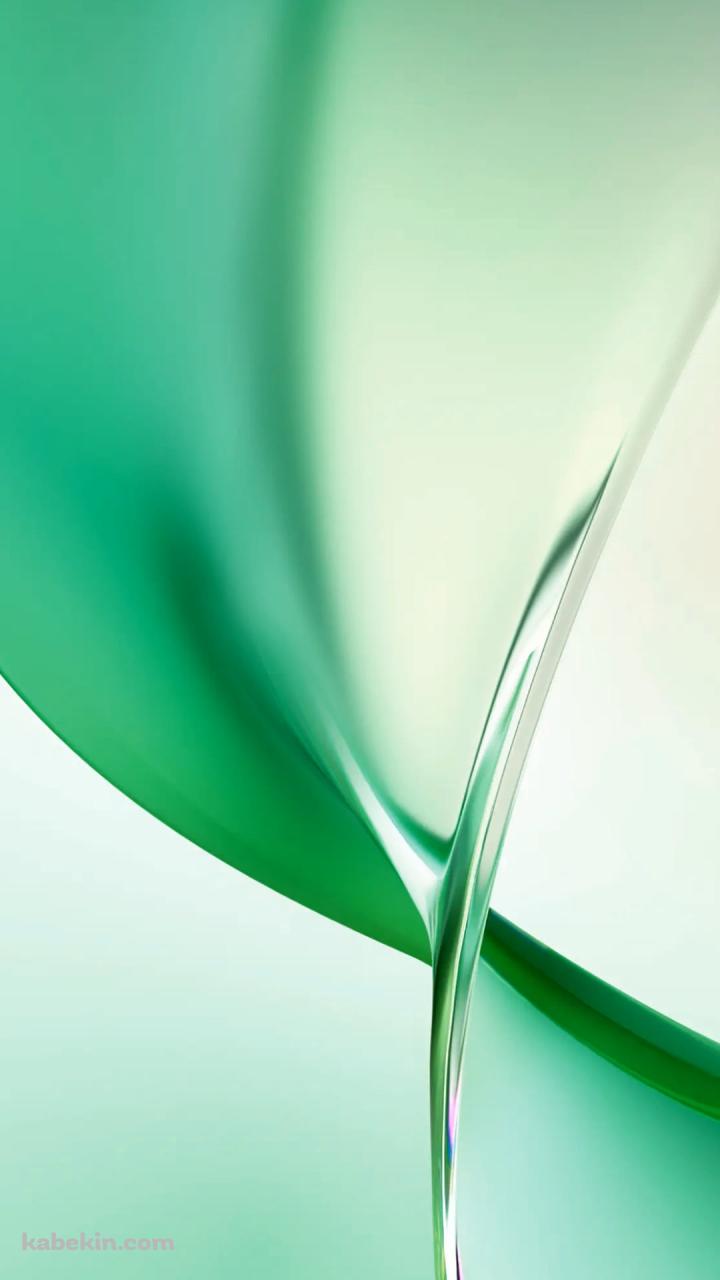 緑の捻じれた水のようなテクスチャーのAndroidの壁紙(720px x 1280px) スマホ用