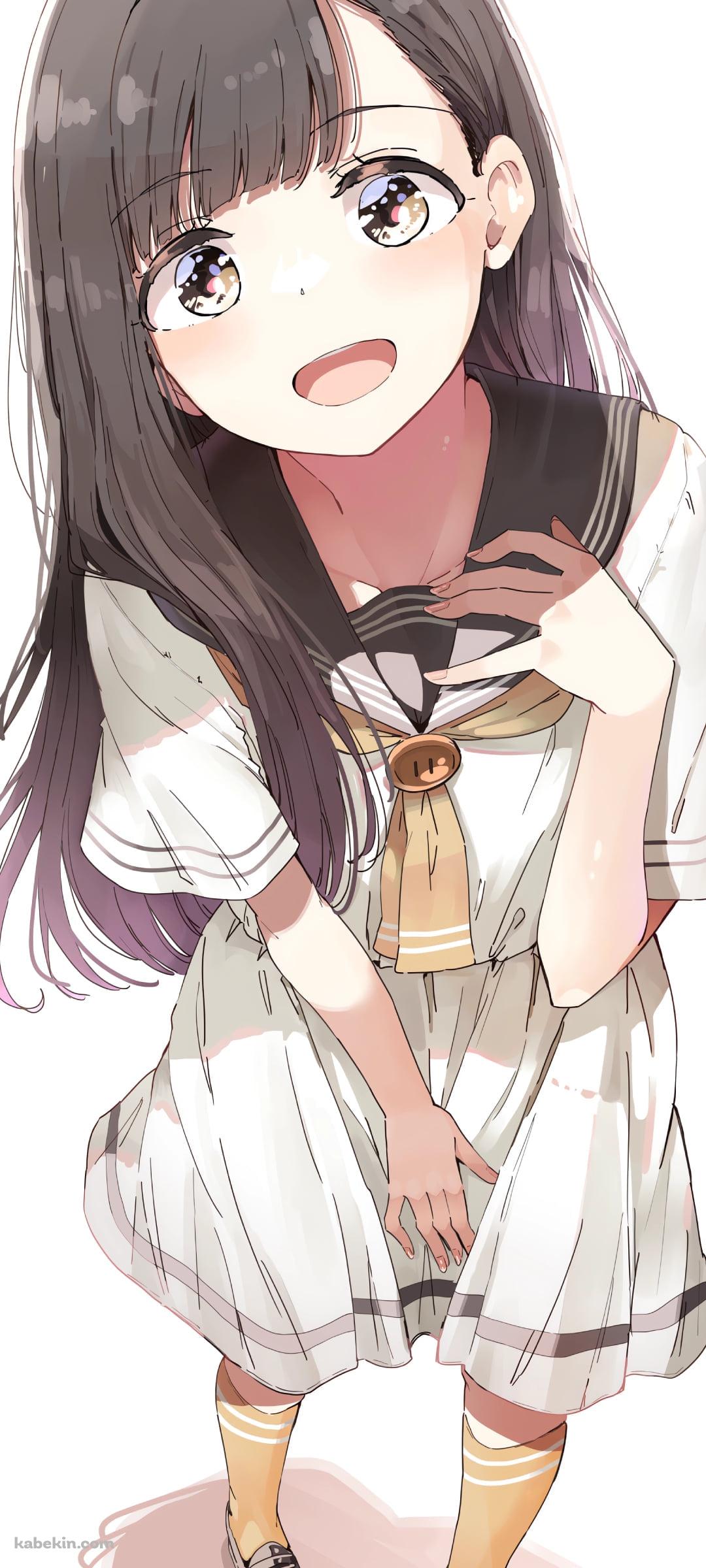 制服を着た可愛い温水佳樹 / 負けヒロインが多すぎる!のAndroidの壁紙(1080px x 2400px) スマホ用
