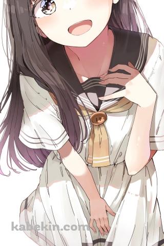 制服を着た可愛い温水佳樹 / 負けヒロインが多すぎる!のAndroidの壁紙(320px x 480px) スマホ用