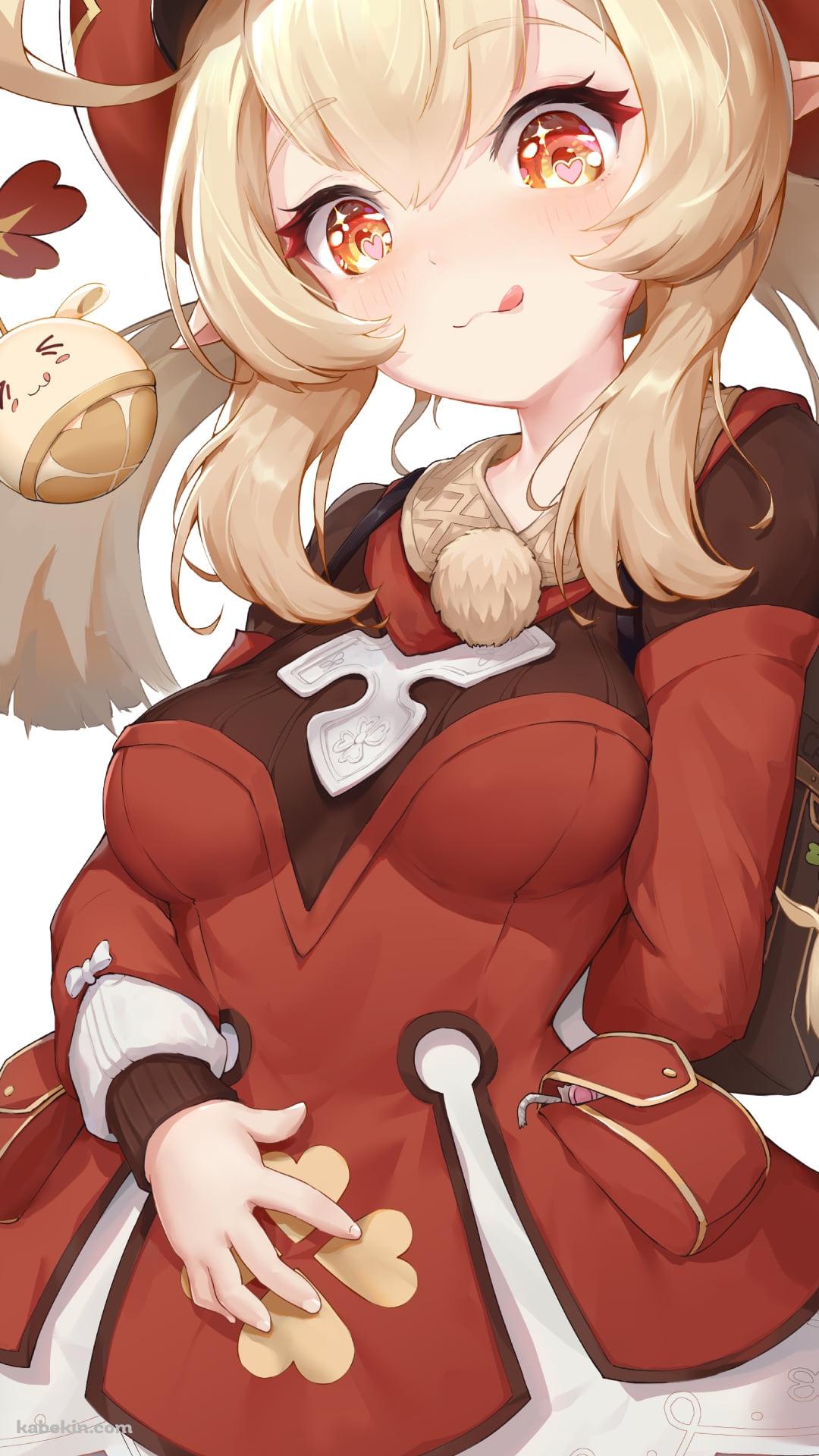 舌を出す可愛いクレー / 原神のAndroidの壁紙(1080px x 1920px) スマホ用