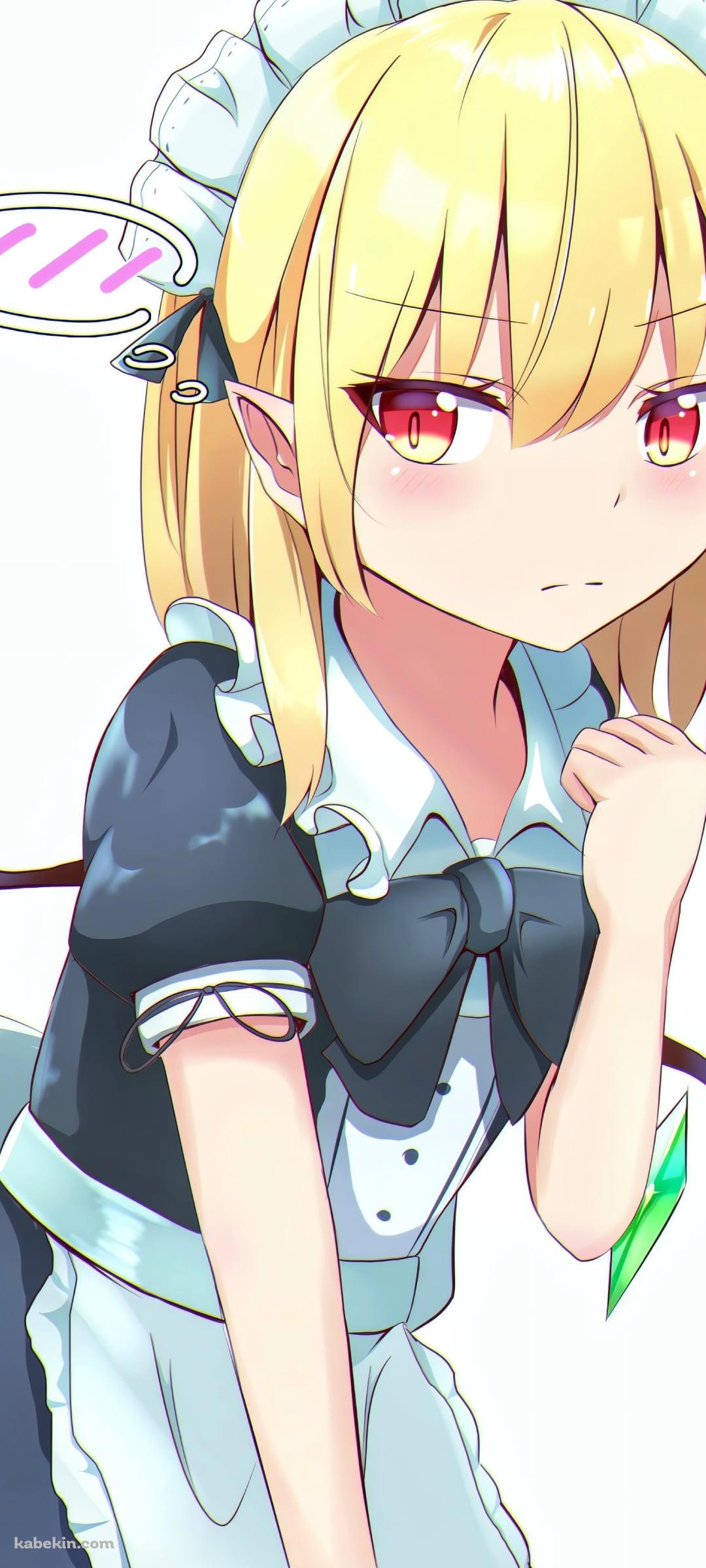 恥ずかしそうなフランドール・スカーレット / 東方のAndroidの壁紙(1080px x 2400px) スマホ用