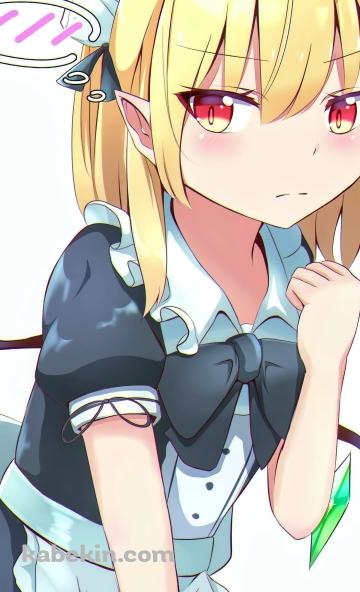 恥ずかしそうなフランドール・スカーレット / 東方のAndroidの壁紙(360px x 592px) スマホ用
