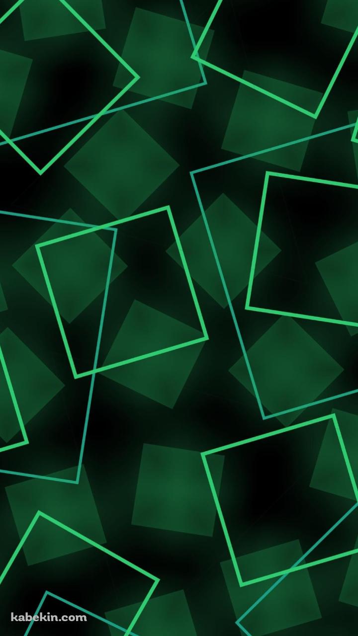 濃淡のある緑の四角のAndroidの壁紙(720px x 1280px) スマホ用