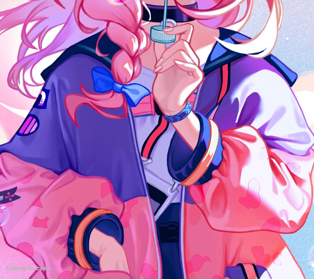 シャボン玉を吹くゴールデングロー / アークナイツのAndroidの壁紙(1080px x 960px) スマホ用