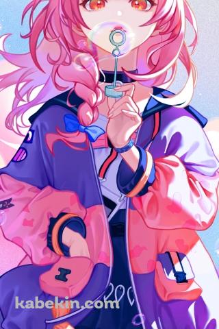 シャボン玉を吹くゴールデングロー / アークナイツのAndroidの壁紙(320px x 480px) スマホ用