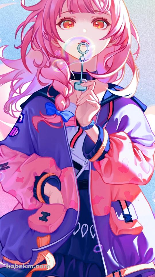 シャボン玉を吹くゴールデングロー / アークナイツのAndroidの壁紙(540px x 960px) スマホ用