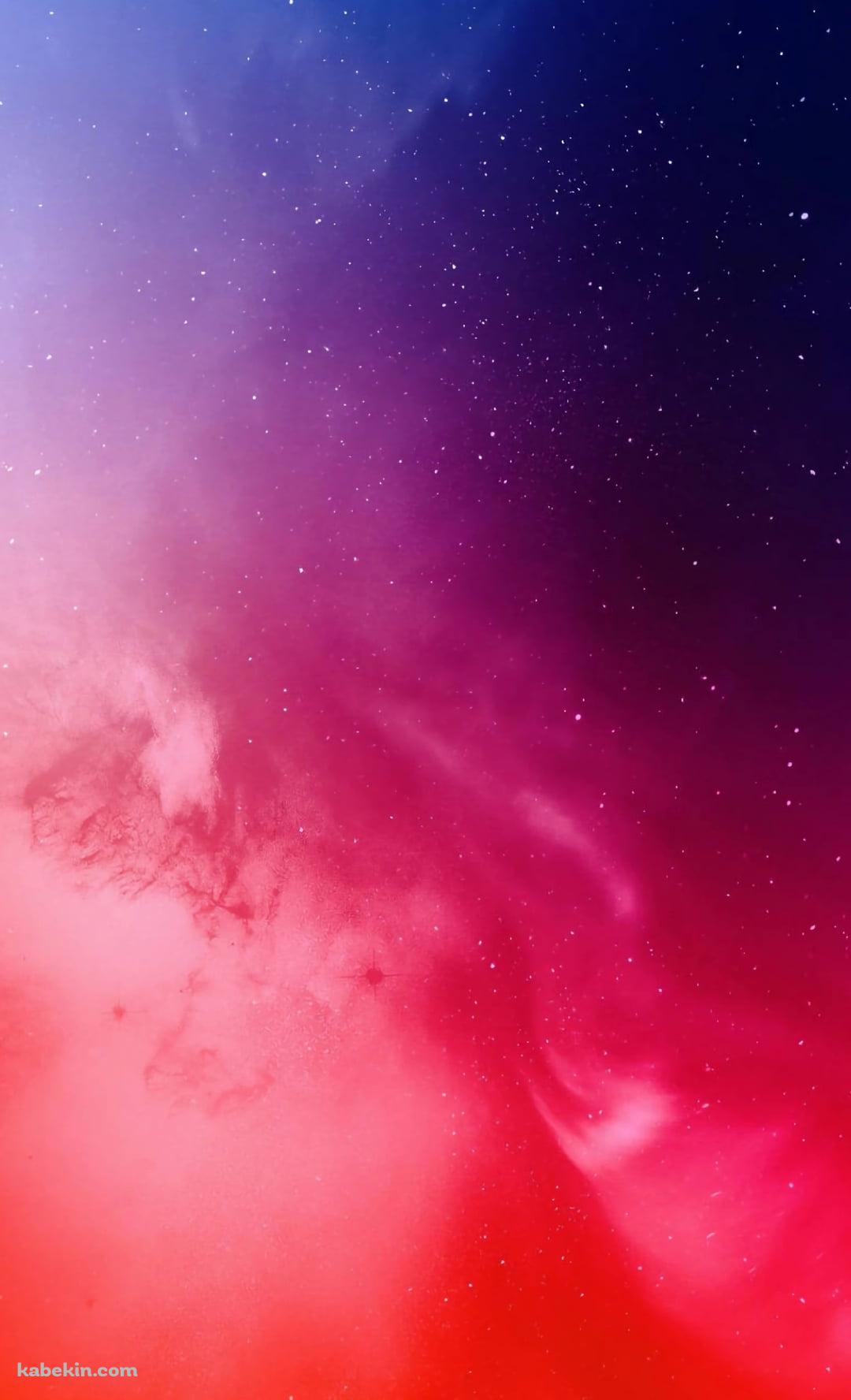 赤と青の交わる宇宙のAndroidの壁紙(1080px x 1776px) スマホ用