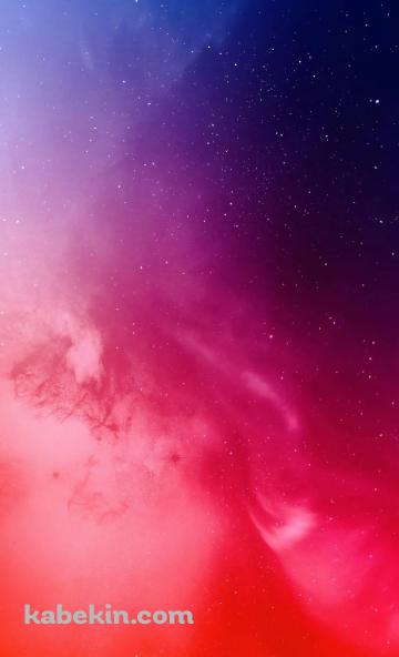 赤と青の交わる宇宙のAndroidの壁紙(360px x 592px) スマホ用