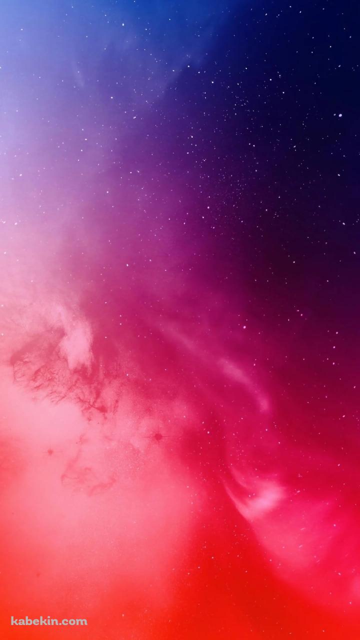 赤と青の交わる宇宙のAndroidの壁紙(720px x 1280px) スマホ用