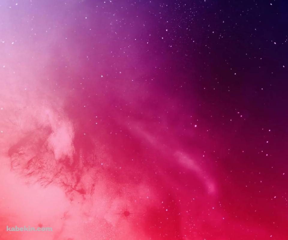 赤と青の交わる宇宙のAndroidの壁紙(960px x 800px) スマホ用
