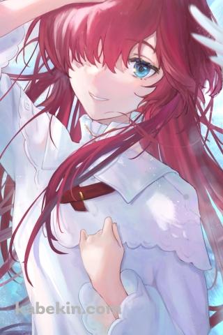 頭に手をあてるエニセイ / リバース:1999のAndroidの壁紙(320px x 480px) スマホ用