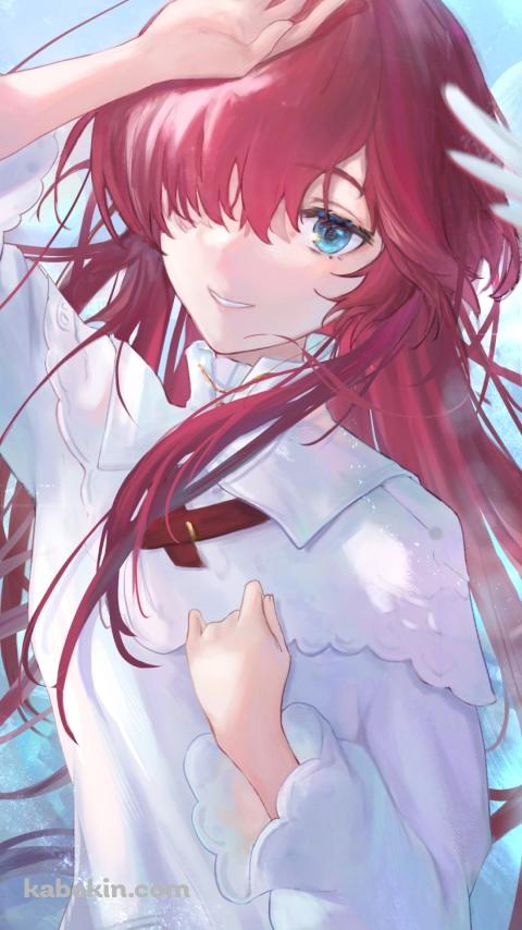 頭に手をあてるエニセイ / リバース:1999のAndroidの壁紙(480px x 854px) スマホ用