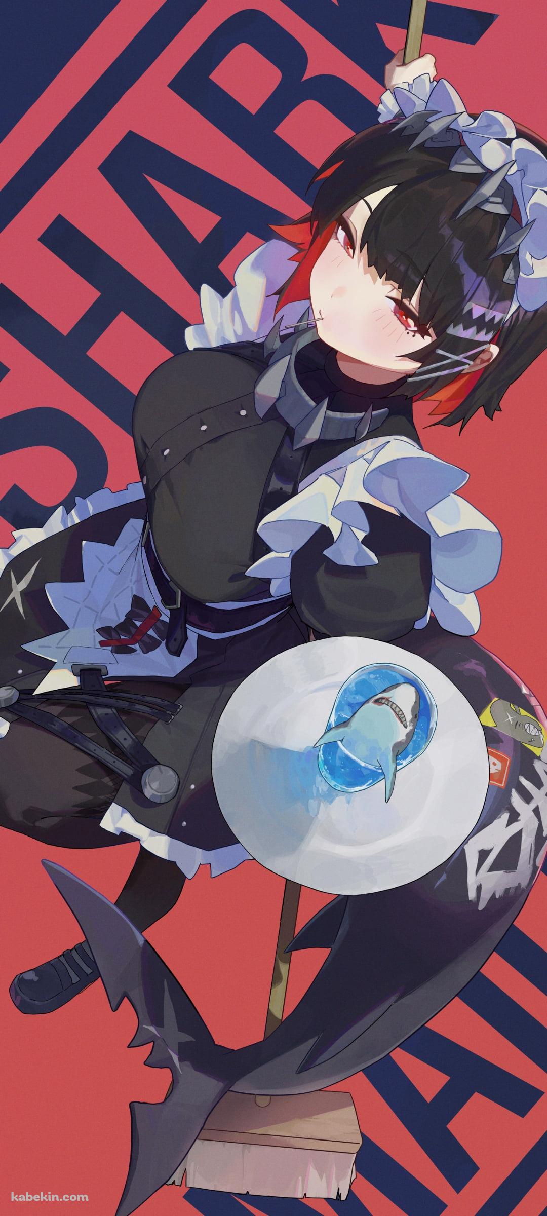 斜め上から見下ろしたエレン・ジョー / メイド / ゼンレスゾーンゼロのAndroidの壁紙(1080px x 2400px) スマホ用