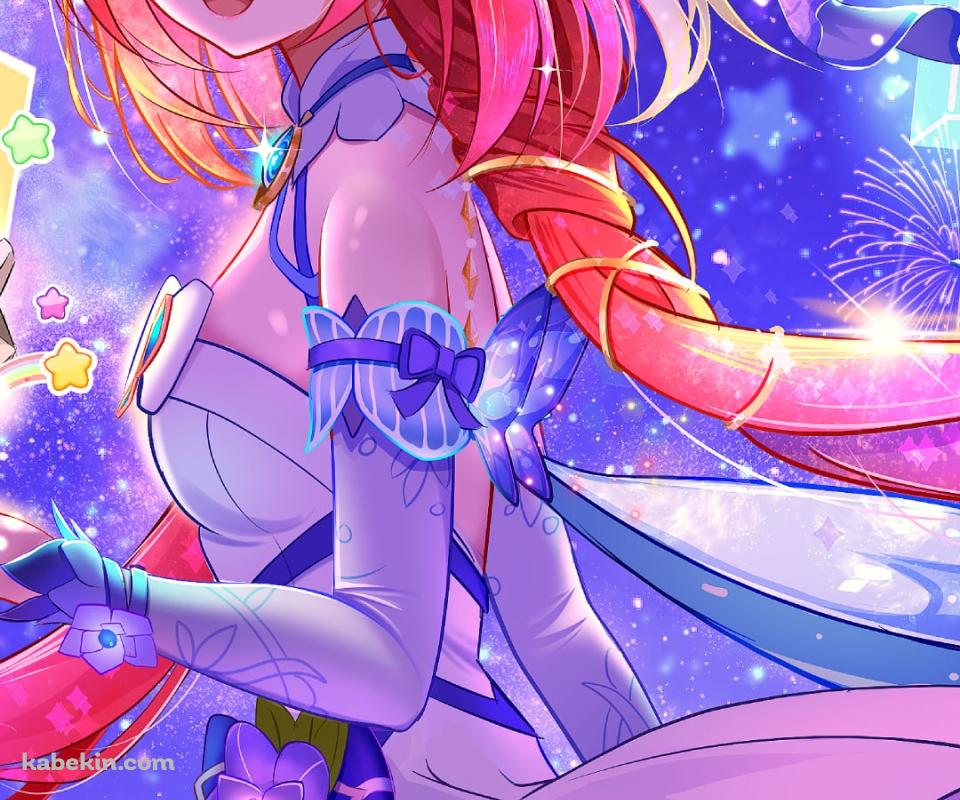 こちらを見つめるニィロウ / 東風はこぶ花の吐息 / 原神のAndroidの壁紙(960px x 800px) スマホ用