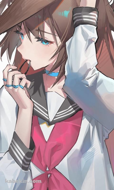 髪の毛を結わくアーミヤ / アークナイツのAndroidの壁紙(480px x 800px) スマホ用