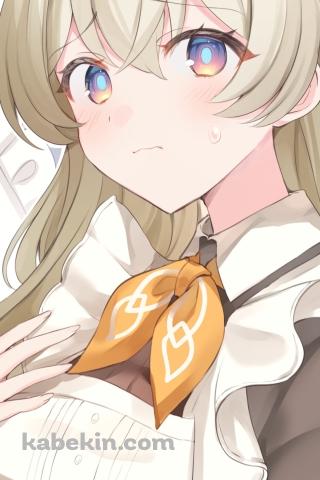 茶色いメイド服を着た可愛いホタル / 崩壊:スターレイルのAndroidの壁紙(320px x 480px) スマホ用