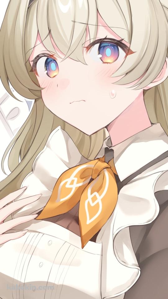 茶色いメイド服を着た可愛いホタル / 崩壊:スターレイルのAndroidの壁紙(540px x 960px) スマホ用