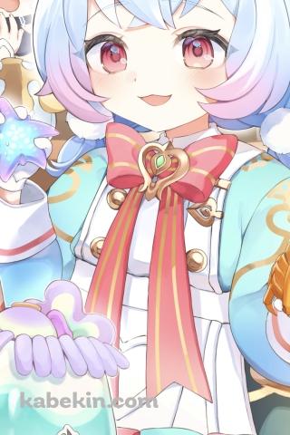 ヒトデを持つ可愛いシグウィン / 原神のAndroidの壁紙(320px x 480px) スマホ用