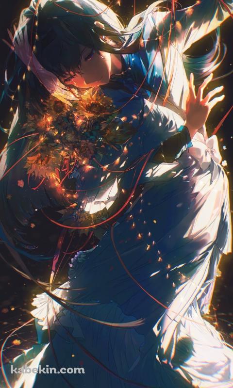 赤い糸を紡ぐ暁美ほむら / 鹿目まどか / 魔法少女まどか☆マギカのAndroidの壁紙(480px x 800px) スマホ用