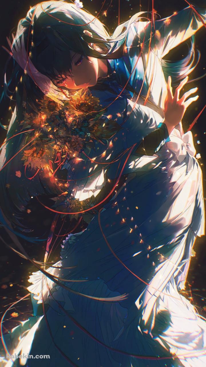 赤い糸を紡ぐ暁美ほむら / 鹿目まどか / 魔法少女まどか☆マギカのAndroidの壁紙(720px x 1280px) スマホ用