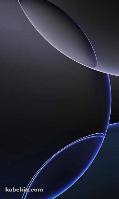 黒い円 / iPhone 16のAndroidの壁紙(480px x 800px) スマホ用