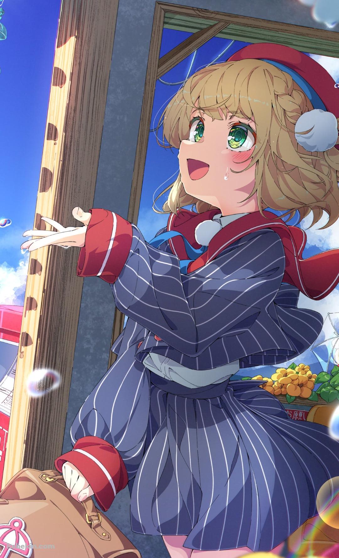 雨上がりの空を見上げるしぐれうい / バーチャルYouTuberのAndroidの壁紙(1080px x 1776px) スマホ用