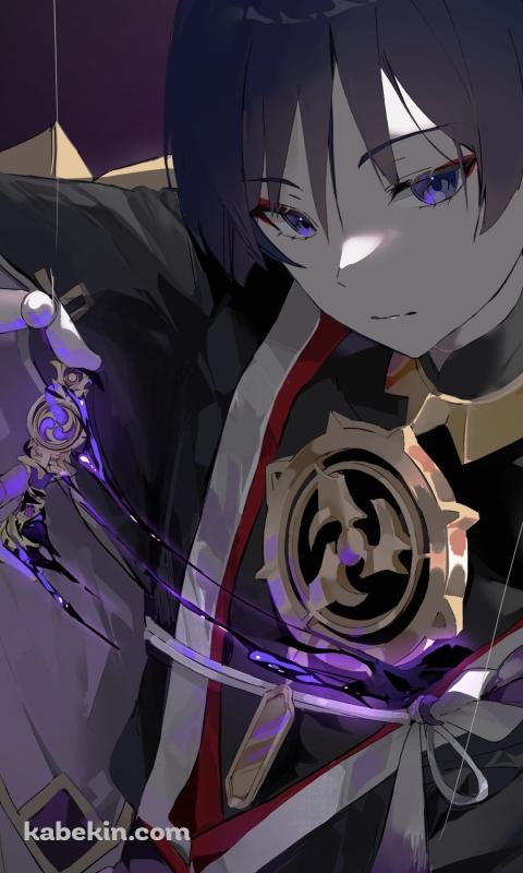 糸につながったスカラマシュ / 放浪者 / 原神のAndroidの壁紙(480px x 800px) スマホ用