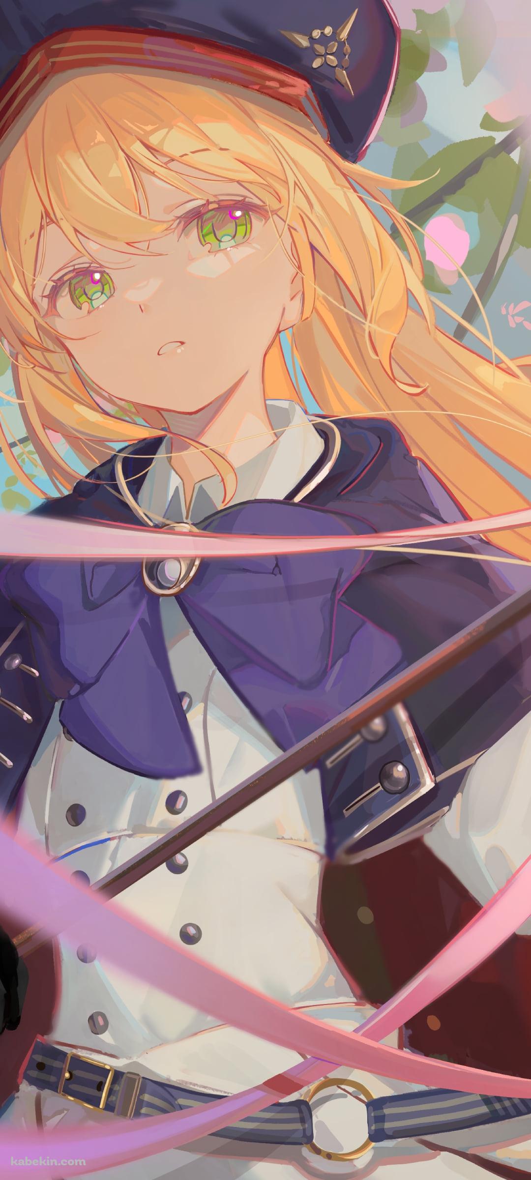 ベレー帽を被った可愛いアルトリア・ペンドラゴン / アルトリア・キャスター / FateのAndroidの壁紙(1080px x 2400px) スマホ用