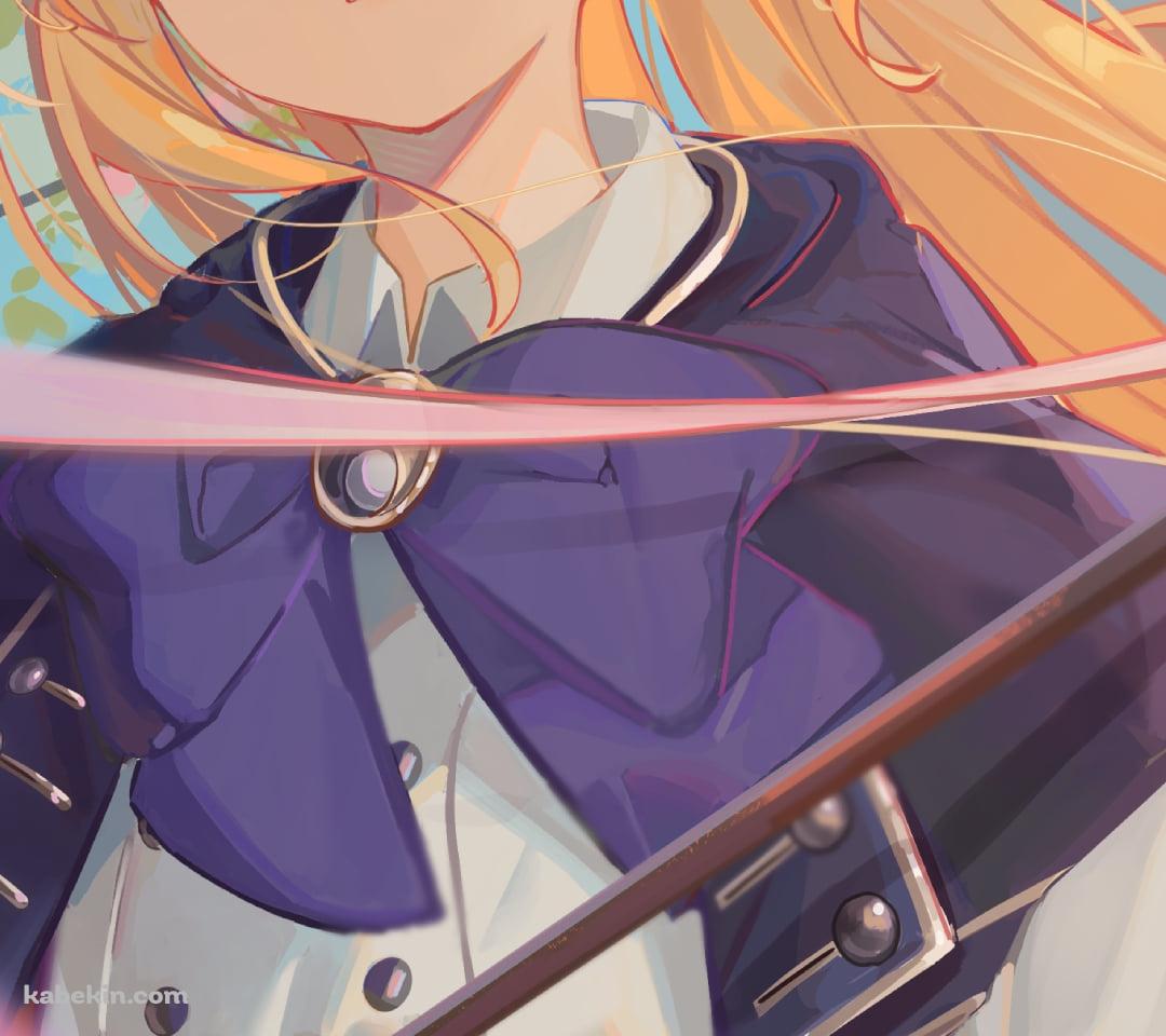 ベレー帽を被った可愛いアルトリア・ペンドラゴン / アルトリア・キャスター / FateのAndroidの壁紙(1080px x 960px) スマホ用