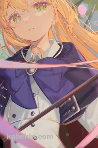 ベレー帽を被った可愛いアルトリア・ペンドラゴン / アルトリア・キャスター / FateのAndroidの壁紙(320px x 480px) スマホ用