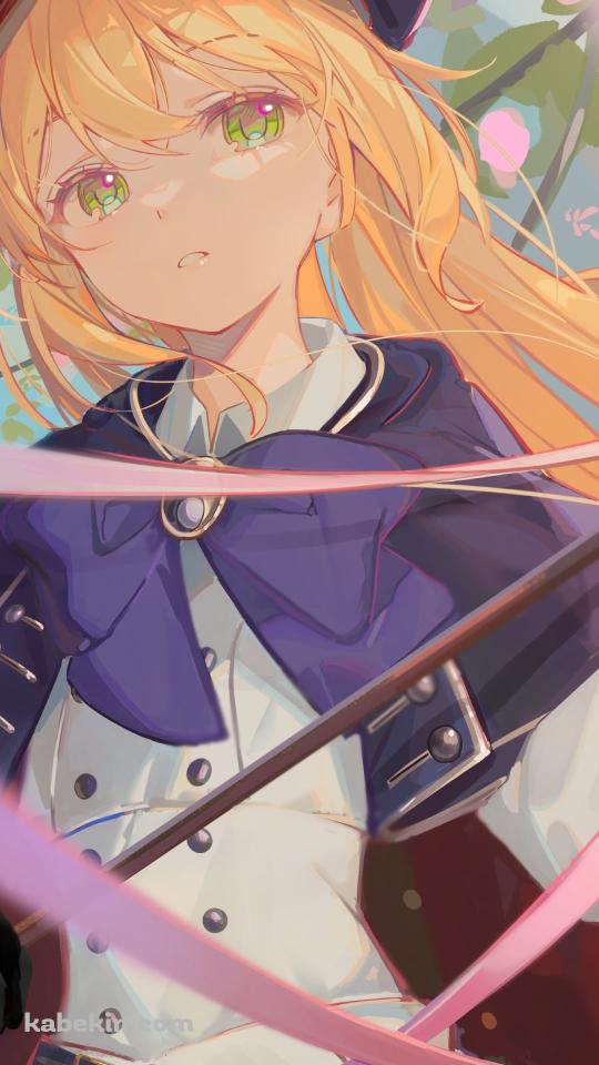 ベレー帽を被った可愛いアルトリア・ペンドラゴン / アルトリア・キャスター / FateのAndroidの壁紙(540px x 960px) スマホ用