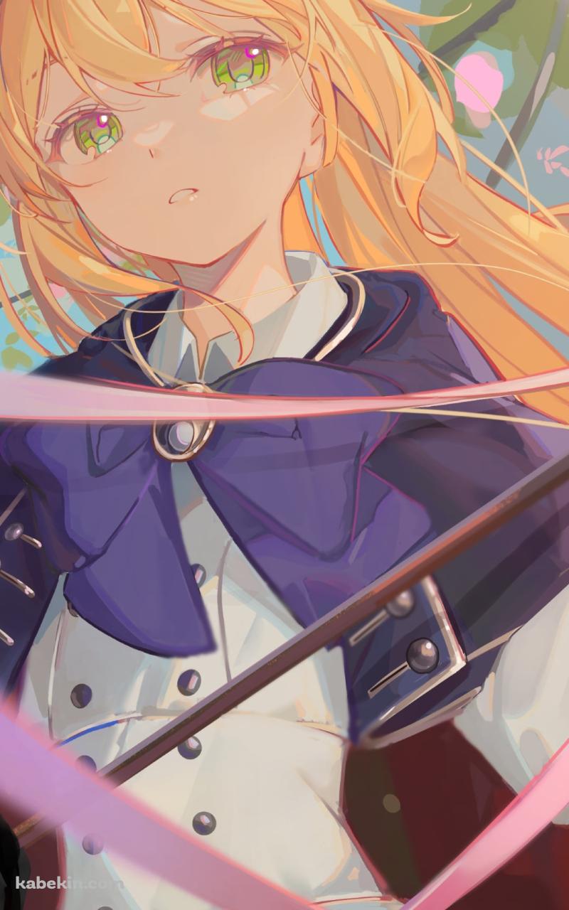 ベレー帽を被った可愛いアルトリア・ペンドラゴン / アルトリア・キャスター / FateのAndroidの壁紙(800px x 1280px) スマホ用