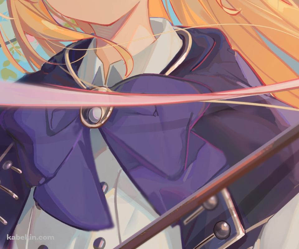ベレー帽を被った可愛いアルトリア・ペンドラゴン / アルトリア・キャスター / FateのAndroidの壁紙(960px x 800px) スマホ用