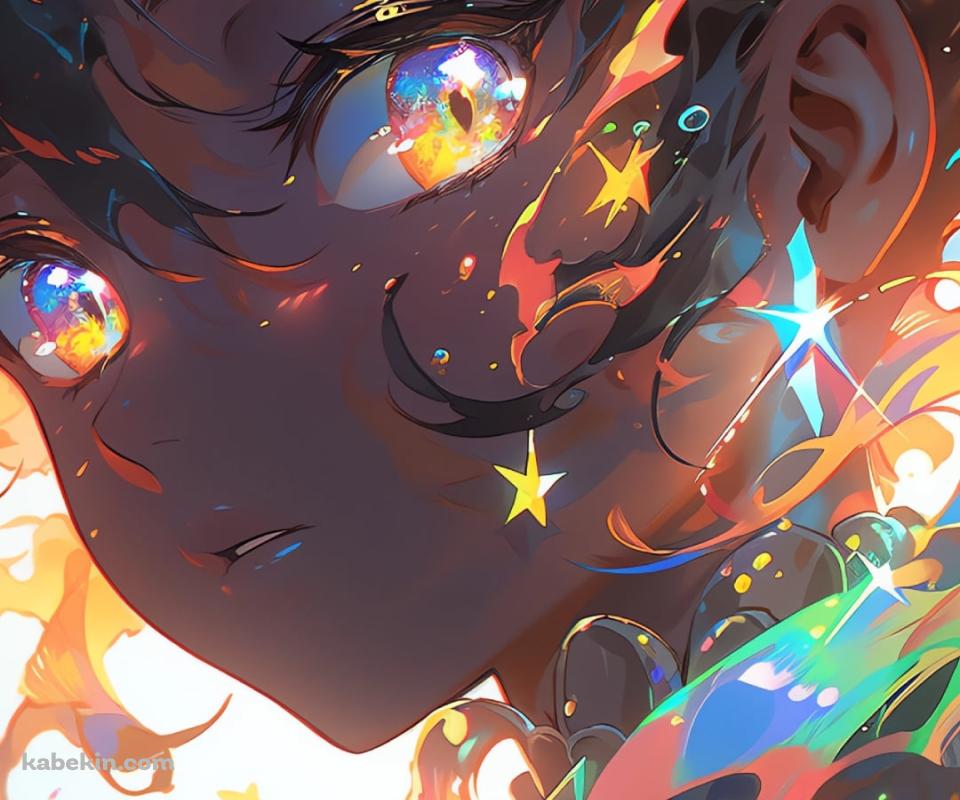 キラキラした瞳でこちらを見つめる女性のAndroidの壁紙(960px x 800px) スマホ用